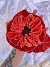 Load image into Gallery viewer, Madder Root Silk Velvet Scrunchie
