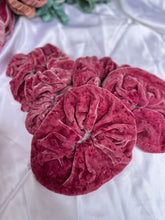 Load image into Gallery viewer, Raspberry Silk Velvet Scrunchie
