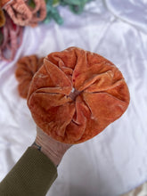 Load image into Gallery viewer, Golden Peach Silk Velvet Scrunchie
