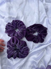 Load image into Gallery viewer, Logwood Silk Velvet Scrunchie
