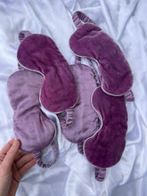 Load image into Gallery viewer, Lilac Silk Velvet Sleep Eye Masks
