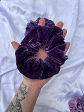 Load image into Gallery viewer, Logwood Silk Velvet Scrunchie
