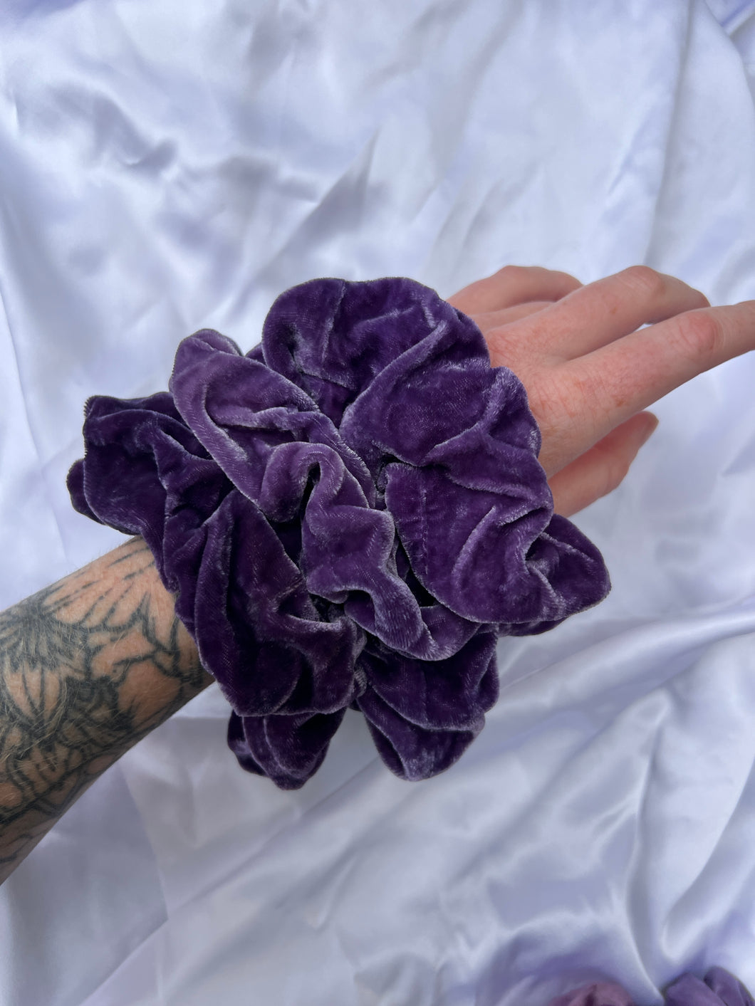 Logwood Silk Velvet Scrunchie