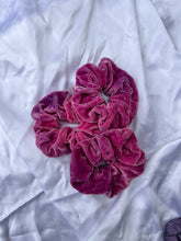 Load image into Gallery viewer, Cochineal Silk Velvet Scrunchie
