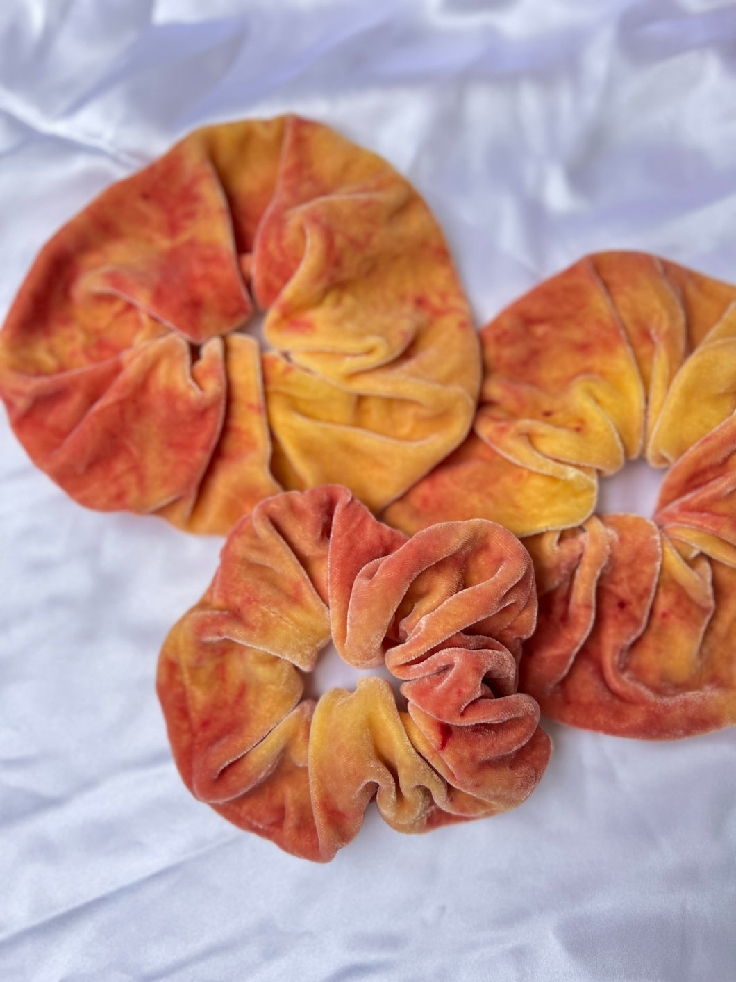 Dahlia Silk Velvet Scrunchie