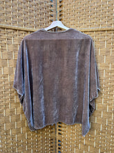 Load image into Gallery viewer, Mushroom - Silk Velvet Shrug - size M
