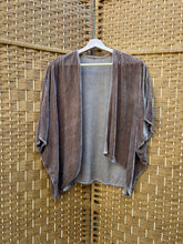 Load image into Gallery viewer, Mushroom - Silk Velvet Shrug - size M
