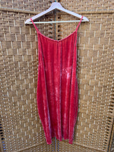 Load image into Gallery viewer, Coral - Silk Velvet Slip Dress - size S
