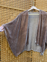 Load image into Gallery viewer, Mushroom - Silk Velvet Shrug - size M
