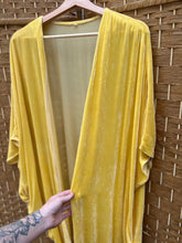 Load image into Gallery viewer, Canary - Silk Velvet Cocoon Jacket- size L
