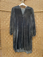 Load image into Gallery viewer, Umber - Silk Velvet Long Sleeve Dress - size L
